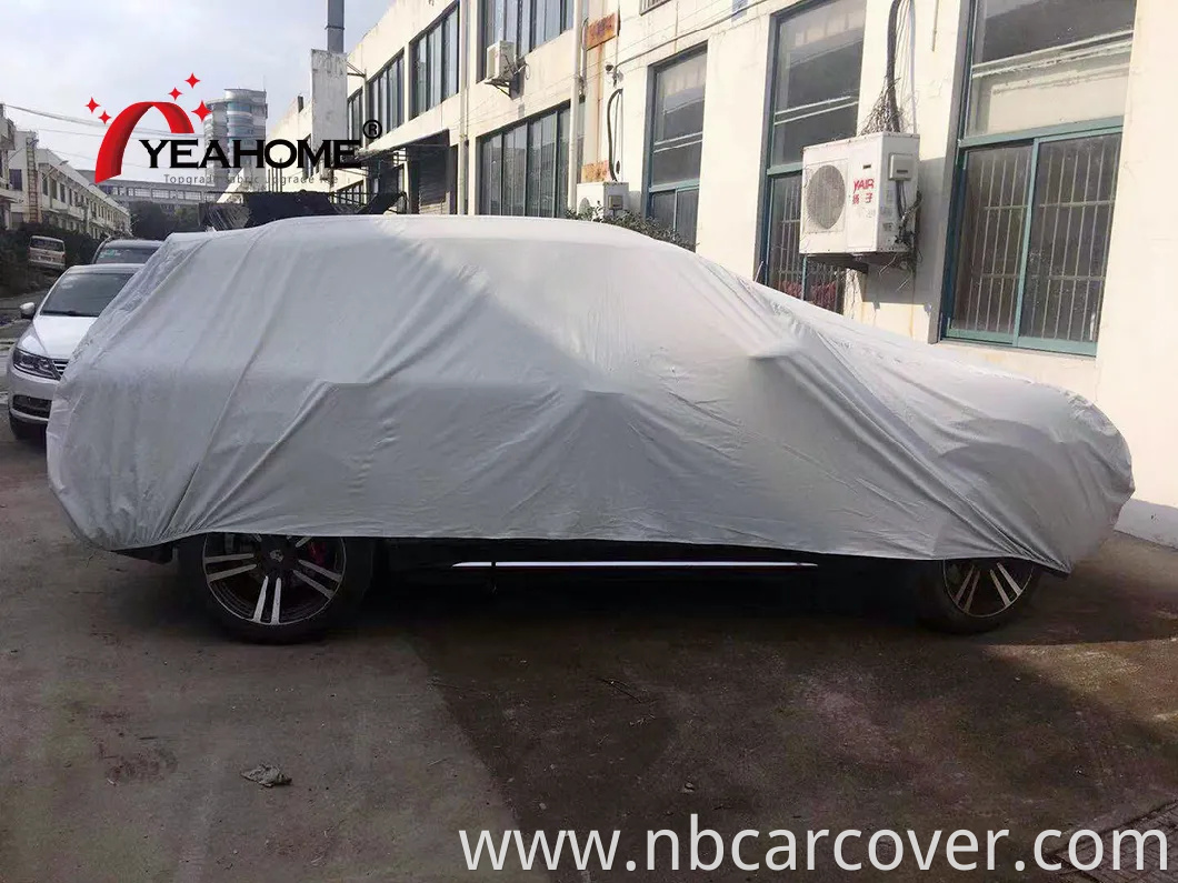 Luxury Elastic Covers PU Coating Anti-UV Waterproof Car Cover